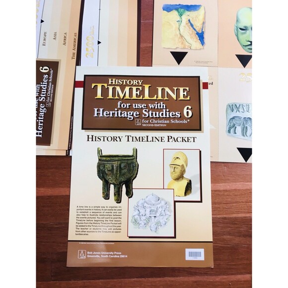 1998 2nd Edition HERITAGE STUDIES 6 Bob Jones University Maps & Timeline Visuals - Picture 3 of 10